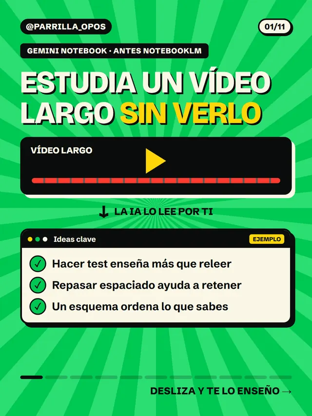 Carrusel: estudia un vídeo largo sin verlo, lámina 1